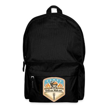 Grill Abzeichen Welt Aus Patch - Rucksack - Schwarz - Vorne