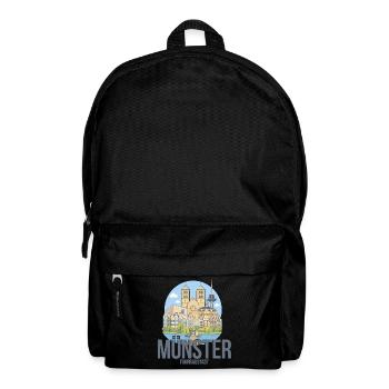 Münster Motiv 1 Fahrradstadt Skyline - Rucksack - Schwarz - Vorne