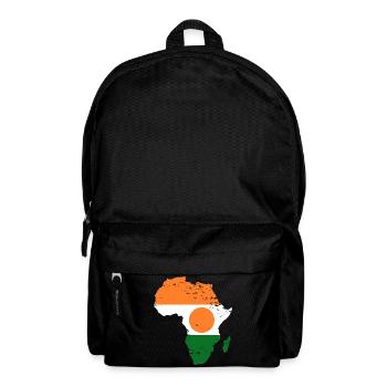 Niger_Flagge_Afrika_used - Backpack - black - Front