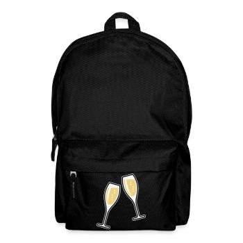 2 Sektgläser (Sekt / Oval / Zu / 3C) - Sac à dos - noir - Devant