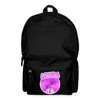 Aruba als Strand - Rucksack - Schwarz - Vorne