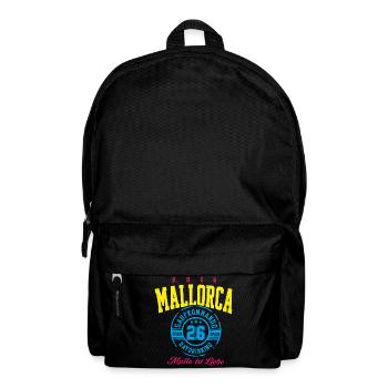 Malle 2026 Mallorca Saufkommando Daydrinking - Rucksack - Schwarz - Vorne