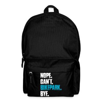 Nope can't bikepark bike mountain bike downhill - Backpack - black - Front