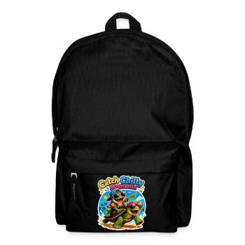 Urlaubs Vibes - Rucksack - Schwarz - Vorne