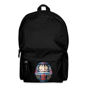 Blumiger Daruma Maskendesign Daruma Origami - Rucksack - Schwarz - Vorne