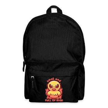 klein und voller Wut - Rucksack - Schwarz - Vorne