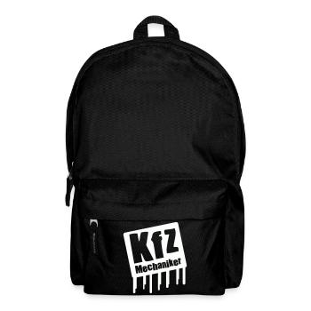 KIZ Mechaniker Logo - Rucksack - Schwarz - Vorne