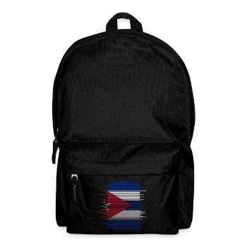 Kuba Flagge Karibik Urlaub Cuba Reise Havanna - Rucksack - Schwarz - Vorne