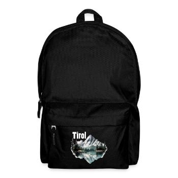 Tyrol with mountains, the Loyalty of the Alps to the province of Tyrol - Backpack - black - Front