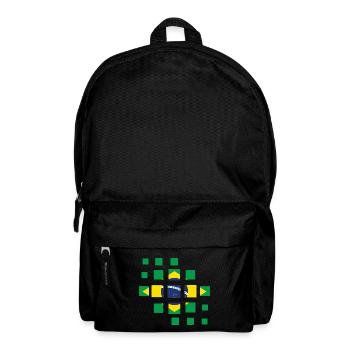 Flag of Brazil Flag of South America - Backpack - black - Front