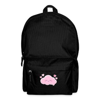Pink Cloud Hearts Kawaii - Rucksack - Schwarz - Vorne
