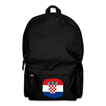 Kroatien Flagge Adria Zagreb Kroatische Fahne - Rucksack - Schwarz - Vorne