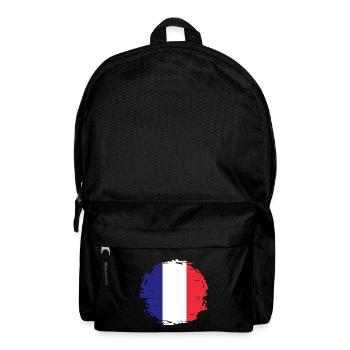Drapeau de la France Look en détresse Drapeau français - Sac à dos - noir - Devant