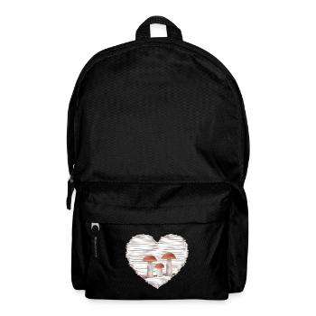 Pilzsammler liebt Pilze Pilzzeit - Rucksack - Schwarz - Vorne