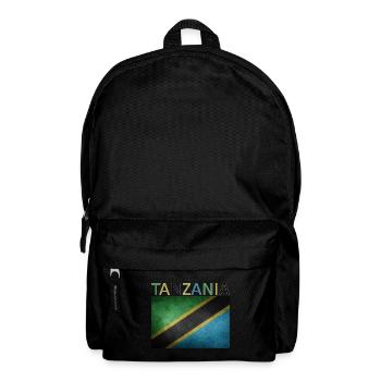 Tansania Flagge - Kunstdesign - Rucksack - Schwarz - Vorne