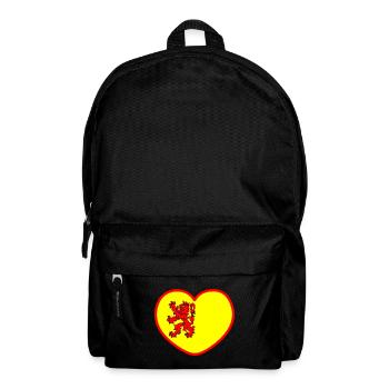 Au cœur du drapeau de la Hollande-Méridionale - Sac à dos - noir - Devant