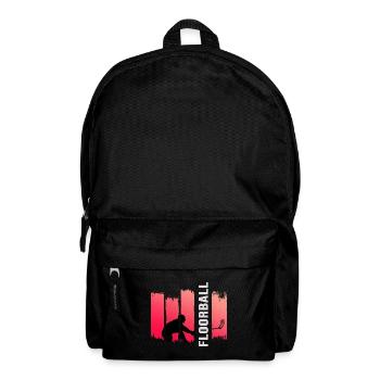 Floorball Unihockey FLOORBALL-SPORT Floorballer - Rucksack - Schwarz - Vorne