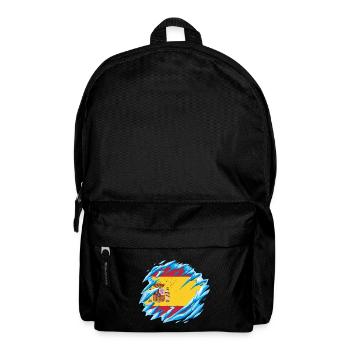 Spain Flag Vintage Spanish Flag Distressed Look - Backpack - black - Front