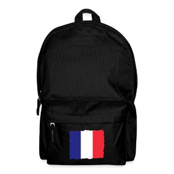 Drapeau de la France Look utilisé Drapeau de la France - Sac à dos - noir - Devant
