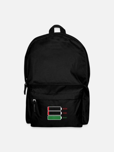 Mom Dad Baby - Rucksack - Schwarz