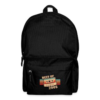 Best Of 2005 Vintage Retro Kassette - Rucksack - Schwarz - Vorne