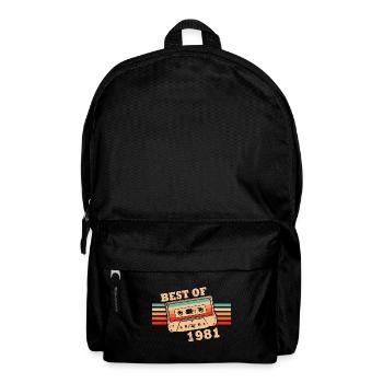 Best Of 1981 Vintage Rétro Cassette - Sac à dos - noir - Devant