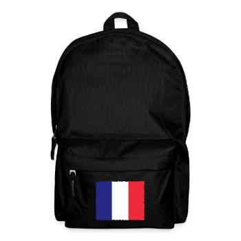 Drapeau de la France Look en détresse Drapeau français - Sac à dos - noir - Devant