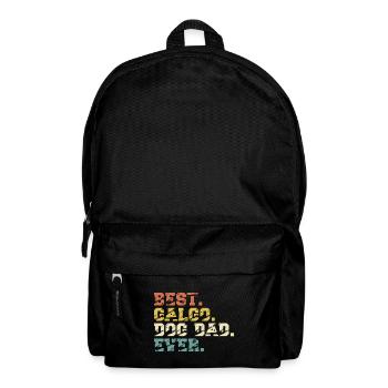 Galgo Español Hund Greyhound Spruch Dad Herrchen - Rucksack - Schwarz - Vorne