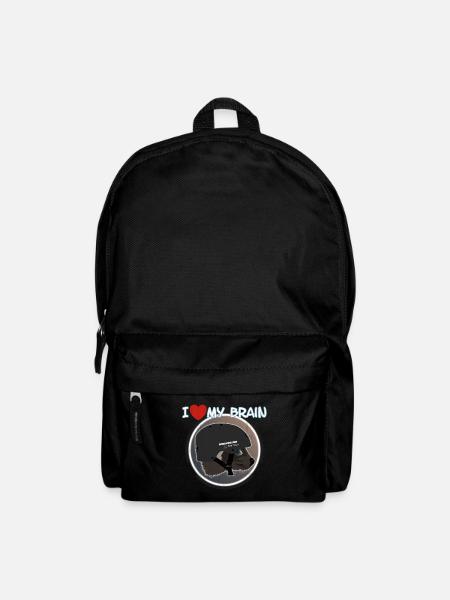I love my brain Wolverine don't care - Rucksack - Schwarz
