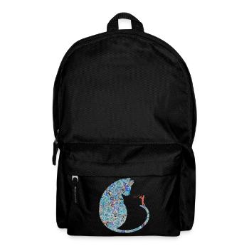katze mit saxophon e 238 - Rucksack - Schwarz - Vorne
