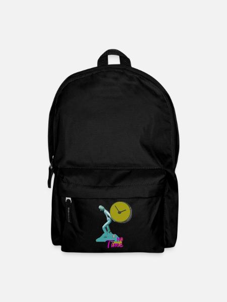 Keine Zeit No Time - Rucksack - Schwarz