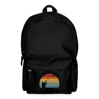 Tontaubenschießen | Skeet Schießsport Geschenkidee - Rucksack - Schwarz - Vorne