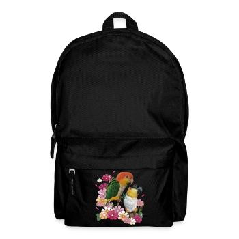 Der orangeköpfige Caique - Rucksack - Schwarz - Vorne