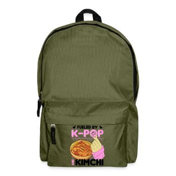 Kimchi Liebhaber Koreanische Küche Essen Geschenke - Rucksack - Olivgrün - Vorne