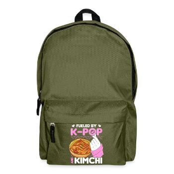 Kimchi Liebhaber Koreanische Küche Essen Geschenke - Rucksack - Olivgrün - Vorne