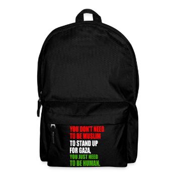 you don't need to be muslim to stand up for gaza - Rucksack - Schwarz - Vorne