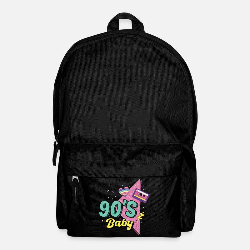 90er Jahre - Rucksack - Schwarz