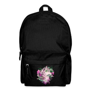 Loup Tête de loup Forêt Nature Nature Montagnes Nature sauvage Coloré - Sac à dos - noir - Devant