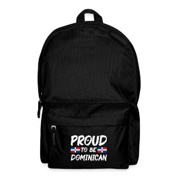 Dominican Republic Flag Dom Rep Flag Travel - Backpack - black - Front