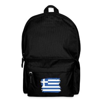 Drapeau de la Grèce Hellas Athènes Drapeau grec - Sac à dos - noir - Devant