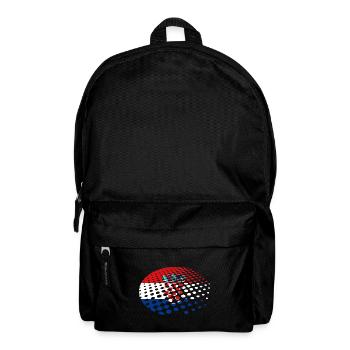 Kroatien Flagge Adria Zagreb Kroatische Fahne - Rucksack - Schwarz - Vorne