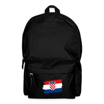 Kroatien Flagge Adria Zagreb Kroatische Fahne - Rucksack - Schwarz - Vorne
