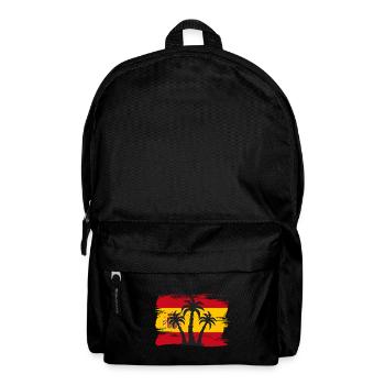 Spain Flag Vintage Spanish Flag Distressed Look - Backpack - black - Front