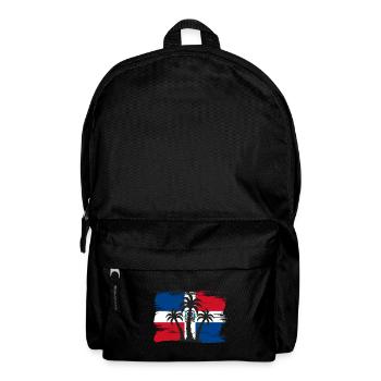 Dominican Republic Flag Dom Rep Flag Travel - Backpack - black - Front