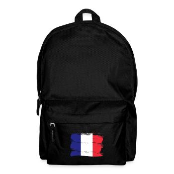 Drapeau de la France Regard en détresse Drapeau français - Sac à dos - noir - Devant