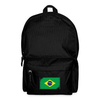 Drapeau du Brésil Drapeau de l’Amérique du Sud - Sac à dos - noir - Devant