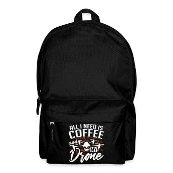 Coffee and drones gift - Backpack - black - Front