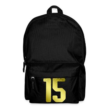 Maillot 15 Numéro - Sac à dos - noir - Devant