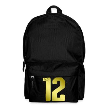 Maillot 12 Numéro - Sac à dos - noir - Devant