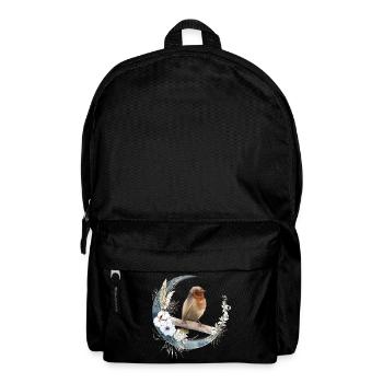 Robin Bird Friend Gift - Backpack - black - Front